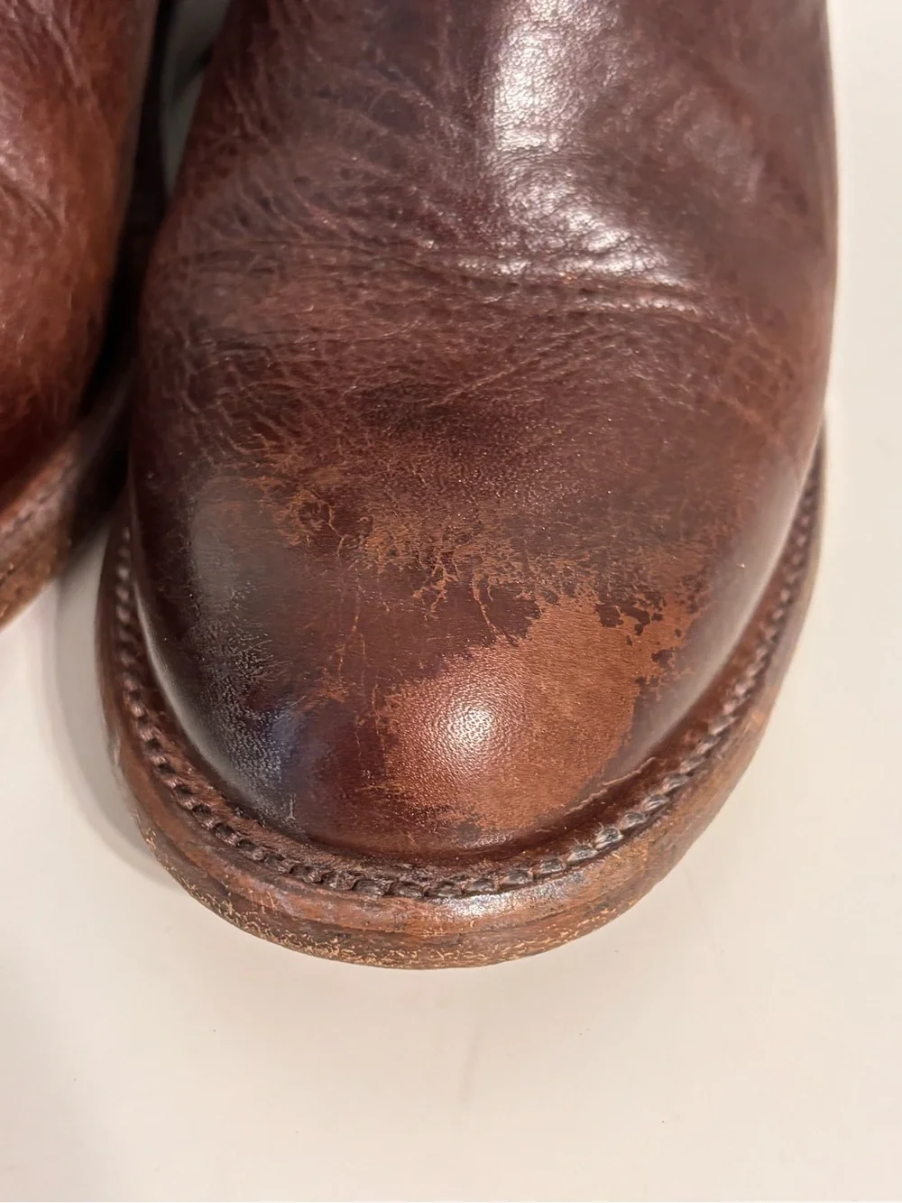 Bed Stu Cobbler Series Ankle Booties Womens Size 8 Brown Leather Wedge Western